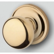 Baldwin - 5015.031.FD IN STOCK  - Classic Knob with 5048 Rose - Full Dummy Set, Non-Lacquered Brass Finish 5015031FD Quick Ship