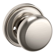 Baldwin<br />5015.056 - CLASSIC KNOB WITH 5048 ESTATE ROSE - Lifetime Satin Nickel 5015056