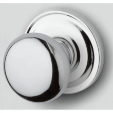 Baldwin - 5015.260.PASS IN STOCK  - Classic Knob with 5048 Rose - Passage Set, Polished Chrome Finish 5015260PASS Quick Ship
