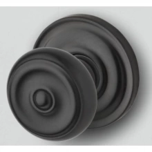 Baldwin - 5020.102.PASS IN STOCK  - Colonial Knob with 5048 Rose - Passage Set, Oil-Rubbed Bronze Finish 5020102PASS Quick Ship