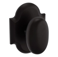 Baldwin - 5024.102 - OVAL KNOB WITH R030 ARCHED ROSE - Oil Rubbed Bronze 5024102