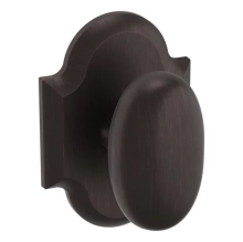 Baldwin - 5024.112 - OVAL KNOB WITH R030 ARCHED ROSE - Venetian Bronze 5024112
