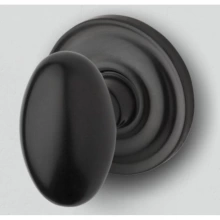 Baldwin - 5025.102.FD IN STOCK  - Egg Knob with 5048 Rose - Full Dummy Set, Oil-Rubbed Bronze Finish 5025102FD Quick Ship