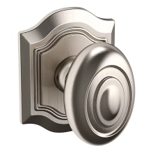 Baldwin<br />5077.056 - BETHPAGE KNOB WITH R027 BETHPAGE ROSE - LIFETIME SATIN NICKEL 5077056