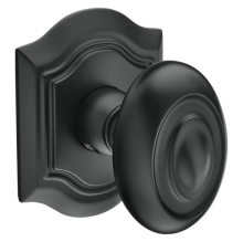 Baldwin<br />5077.190 - BETHPAGE KNOB WITH R027 BETHPAGE ROSE - SATIN BLACK 5077190