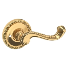 Baldwin<br />5104.044.FD IN STOCK - 5104 Lever w/ 5004 Rose - Full Dummy Set, Lifetime (PVD) Satin Brass Finish 5104044FD Quick Ship
