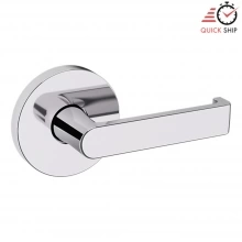 Baldwin - 5105.260.PASS IN STOCK - 5105 Lever w/ 5046 Rose - Passage Set, Polished Chrome Finish 5105260PASS Quick Ship