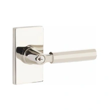 Emtek - 5123-KLS - Key In L-Square with Modern Rectangle Rosette Single Cylinder Emtek - 5123-KLS - Key In L-Square with Modern Rectangle Rosette Single Cylinder