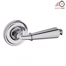 Baldwin - 5125.260.PASS IN STOCK - 5125 Lever w/ 5048 Rose - Passage Set, Polished Chrome Finish 5125260PASS Quick Ship