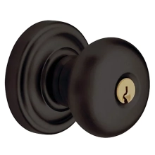 Baldwin<br />5205.102.ENTR - Classic Knob - Keyed Entry with Classic Rose, Oil Rubbed Bronze Finish 5205102 Quick Ship