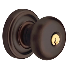 Baldwin<br />5205.112.ENTR - Classic Knob - Keyed Entry with Classic Rose, Venetian Bronze Finish 5205112 Quick Ship