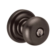 Baldwin<br />5205.402.ENTR - Classic Knob - Keyed Entry with Classic Rose, Distressed Oil Rubbed Bronze Finish 5205402 Quick Ship