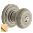 Baldwin<br />5210.044 - Colonial Knob - Keyed Entry with Classic Rose, Lifetime Satin Brass Finish 5210044 Quick Ship