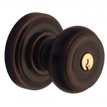 Baldwin - 5210.112 - Colonial Knob - Keyed Entry with Classic Rose, Venetian Bronze Finish 5210112 Quick Ship
