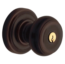 Baldwin<br />5210.112.ENTR - Colonial knob w/ Classic rose - Keyed Entry - Venetian Bronze 5210112 Quick Ship