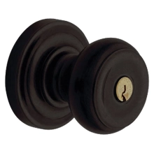 Baldwin<br />5210.402.ENTR - Colonial knob w/ Classic rose - Keyed Entry - Distressed Oil Rubbed Bronze 5210402 Quick Ship