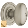 Baldwin<br />5225.044 - Egg Knob - Keyed Entry with Classic Rose, Lifetime Satin Brass Finish 5225044 Quick Ship