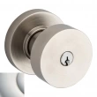 Baldwin<br />5230.055 - Contemporary Knob w/ Round Rose - Keyed Entry - Lifetime Polished Nickel 5230055 Quick Ship