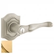 Baldwin<br />5237.044 - Bethpage Lever w/ Bethpage Rose - Keyed Entry - Lifetime Satin Brass 5237044 Quick Ship