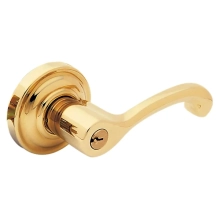Baldwin<br />5245.031.ENTR - Classic Lever w/ Classic Rose - Keyed Entry - Non-Lacquered Brass 5245031 Quick Ship
