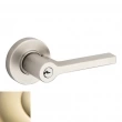 Baldwin<br />5260.003   - Square Lever w/ Round Rose - Keyed Entry - Lifetime Polished Brass 5260003 Quick Ship