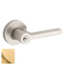Baldwin - 5260.044 - Square Lever w/ Round Rose - Keyed Entry - Lifetime Satin Brass 5260044 Quick Ship