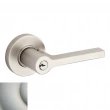 Baldwin<br />5260.150 - Square Lever w/ Round Rose - Keyed Entry - Satin Nickel 5260150 Quick Ship