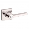 Baldwin<br />5285.055 - Square Lever w/ Square Rose - Keyed Entry - Lifetime Polished Nickel 5285055 Quick Ship