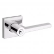 Baldwin<br />5285.260 - Square Lever w/ Square Rose - Keyed Entry - Polished Chrome 5285260 Quick Ship