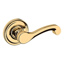 Baldwin<br />5445V.003 CLASSIC LEVER W/ 5048  ROSE - LIFETIME P - Pre-Configured Set With Knobs, Roses, Latch & 2 1/8 Adapter 5445V003