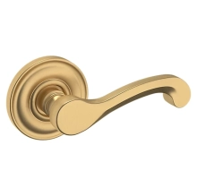 Baldwin<br />5445V.033.PASS IN STOCK - Classic Lever with 5048 Rose - Passage Set, Vintage Brass Finish 5445V033PASS Quick Ship