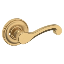 Baldwin<br />5445V.033.PRIV IN STOCK - Classic Lever with 5048 Rose - Privacy Set, Vintage Brass Finish 5445V033PRIV Quick Ship