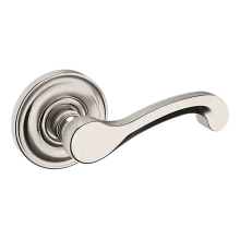 Baldwin<br />5445V.056 - CLASSIC LEVER WITH 5048 ESTATE ROSE - Lifetime Satin Nickel 5445V056