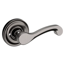 Baldwin<br />5445V.076.PRIV IN STOCK - Classic Lever with 5048 Rose - Privacy Set, Lifetime (PVD) Graphite Nickel Finish 5445V076PRIV Quick Ship