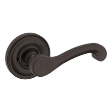 Baldwin<br />5445V.190 - CLASSIC LEVER WITH 5048 ESTATE ROSE - Satin Black 5445V190