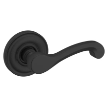 Baldwin<br />5445V.190.PASS IN STOCK - Classic Lever with 5048 Rose - Passage Set, Satin Black Finish 5445V190PASS Quick Ship