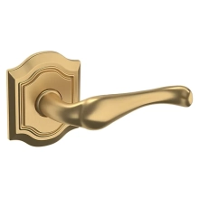 Baldwin<br />5447V.033.LDM IN STOCK - 5447V Bethpage Lever with R027 Rose - Left-Hand Half Dummy, Vintage Brass Finish 5447V033LDM Quick Ship