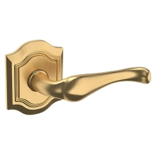 Baldwin<br />5447V.044.FD IN STOCK - 5447V Bethpage Lever with R027 Rose - Full Dummy Set, Lifetime (PVD) Satin Brass Finish 5447V044FD Quick Ship