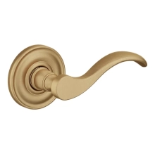 Baldwin<br />5455V.033.LDM IN STOCK - Wave Lever with 5048 Rose - Left-Hand Half Dummy, Vintage Brass Finish 5455V033LDM Quick Ship