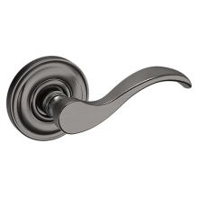 Baldwin<br />5455V.076.LDM IN STOCK - Wave Lever with 5048 Rose - Left-Hand Half Dummy, Lifetime (PVD) Graphite Nickel Finish 5455V076LDM Quick Ship