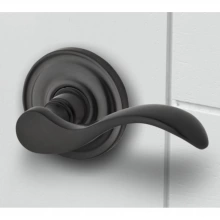 Baldwin - 5455V.102.PASS IN STOCK - Wave Lever with 5048 Rose - Passage Set, Oil-Rubbed Bronze Finish 5455V102PASS Quick Ship