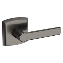 Baldwin<br />5485V.076.PASS IN STOCK - Soho Lever with R026 Rose - Passage Set, Lifetime (PVD) Graphite Nickel Finish 5485V076PASS Quick Ship
