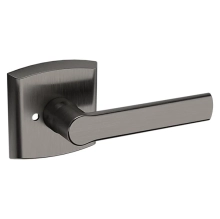 Baldwin<br />5485V.076.PRIV IN STOCK - Soho Lever with R026 Rose - Privacy Set, Lifetime (PVD) Graphite Nickel Finish 5485V076PRIV Quick Ship