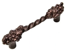 Carpe Diem Cabinet Knobs - 552    6-1/4"  - Bacchus large 5" c to c pull