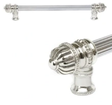 Carpe Diem Cabinet Knobs<br />5682  14" - Cricket Cage medium finial 12" c to c appliance/long pull; 5/8" smooth bar