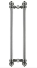 Carpe Diem Cabinet Knobs<br />5812   14"  -  Cricket Cage small finial back to back 12" c to c; 5/8" smooth bar