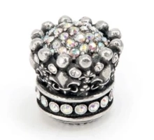 Carpe Diem Cabinet Knobs<br />6301    1-1/8"  - Queen Elizabeth large knob with Swarovski Crystals