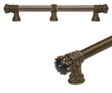 Carpe Diem Cabinet Knobs<br />6927   14-1/4"  - King George 12" c to c appliance/long pull; 5/8" smooth bar & center brace; stone