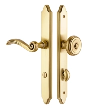 Emtek<br />7046 - 1-1/2" X 11" - Full Dummy Pair Brass Stretto Concord Non-Keyed Sideplate