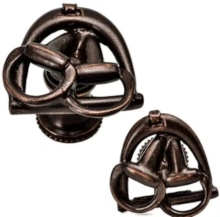 Carpe Diem Cabinet Knobs - 8013   1-5/8" - Bits in stirrup knob left